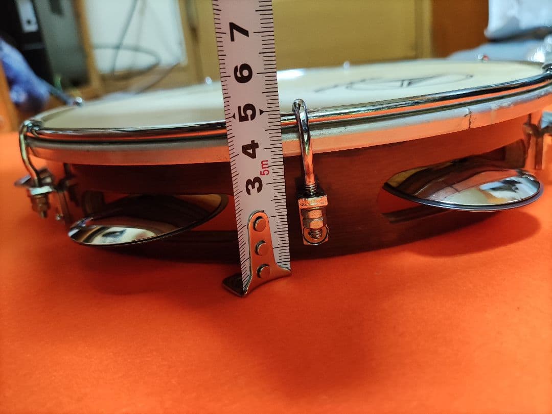 ☆Bauer PERCUSSIONパンデイロ　本皮　10インチ　スペーサー入り☆