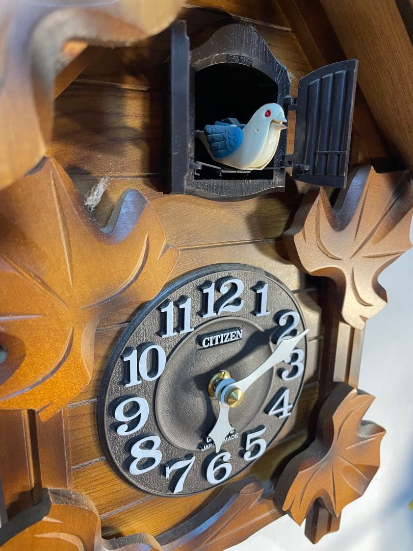 CITIZEN 鳩時計 4MJ234-B 昭和レトロ 高級クォーツ 壁掛け時計