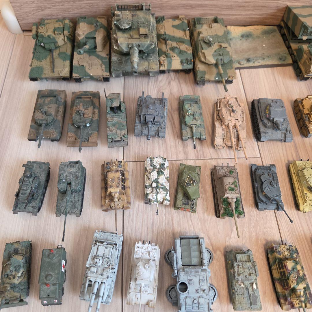 ジャンク【80点超・非売品BOX付】戦車・自衛隊車両 精密完成品まとめ WTM等