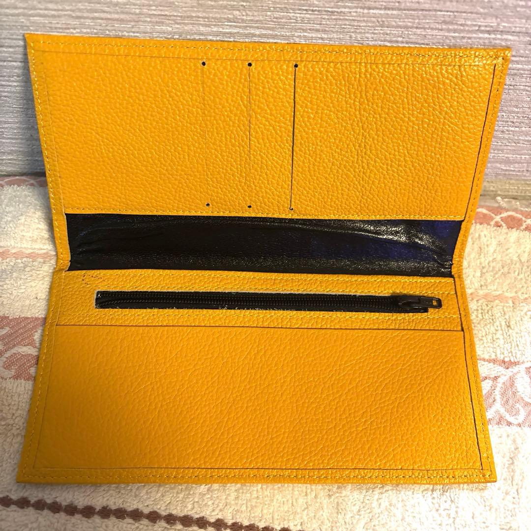 皇居　長財布　黄色　イエロー
