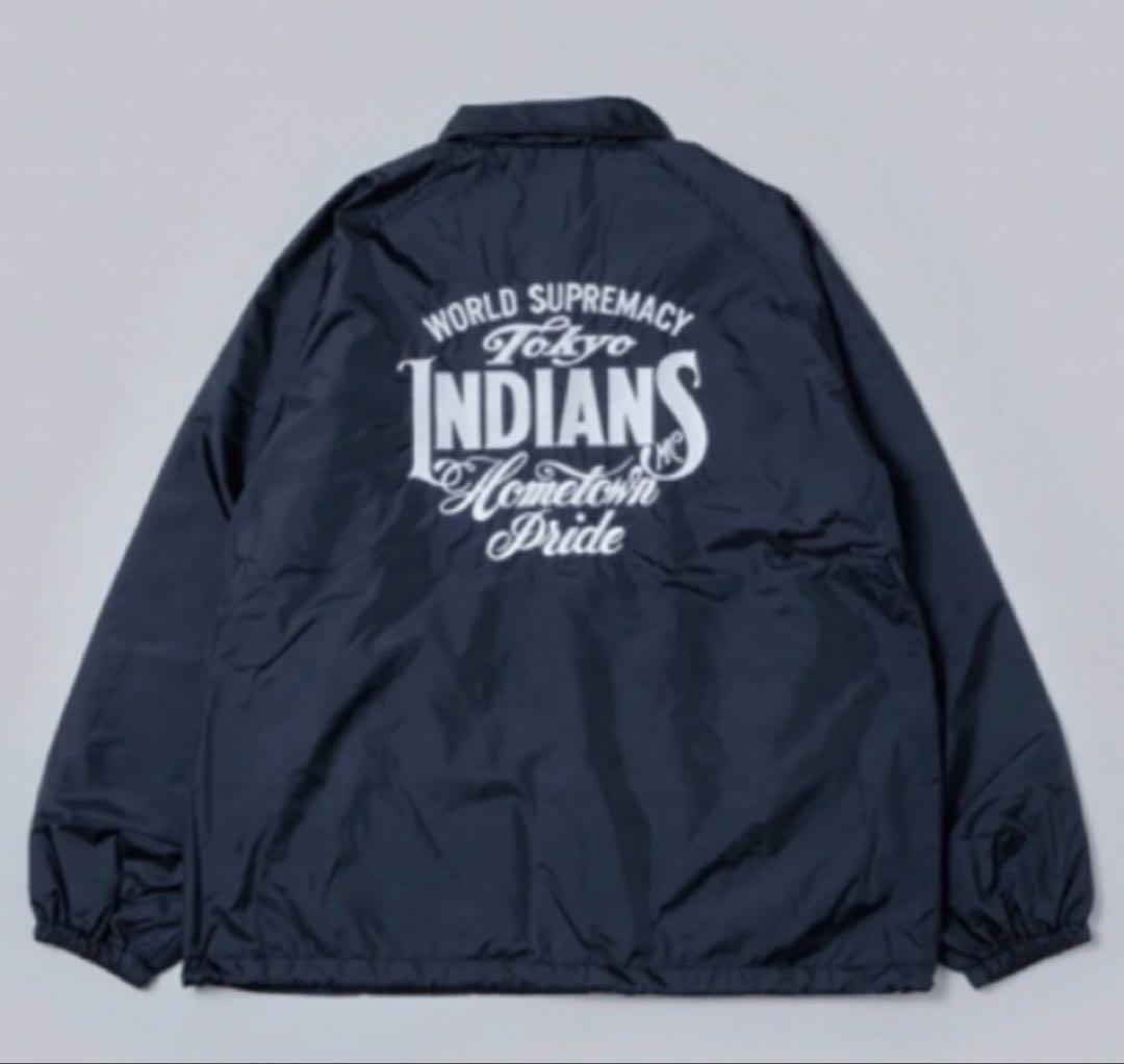 東京インディアンズ　コーチジャケット　ブラック　XL