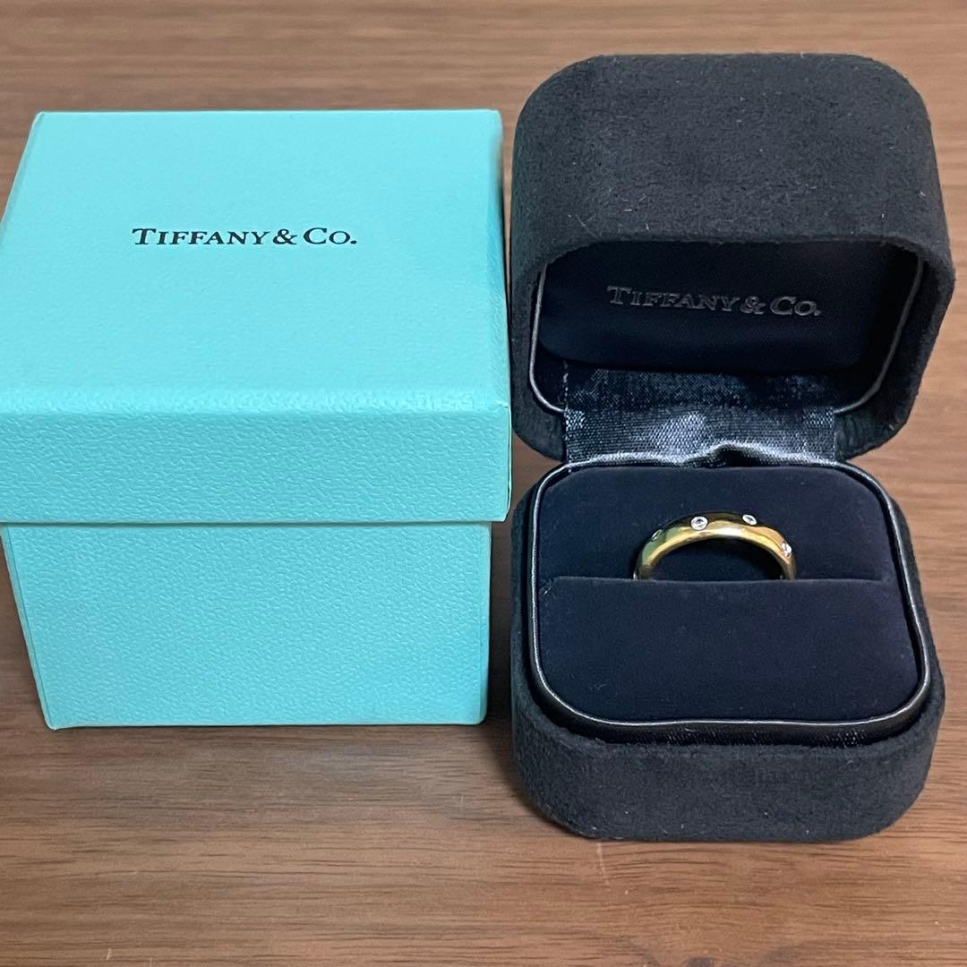 Tiffany & Co. ダイヤモンド ドッツリング イエローゴールド 10号