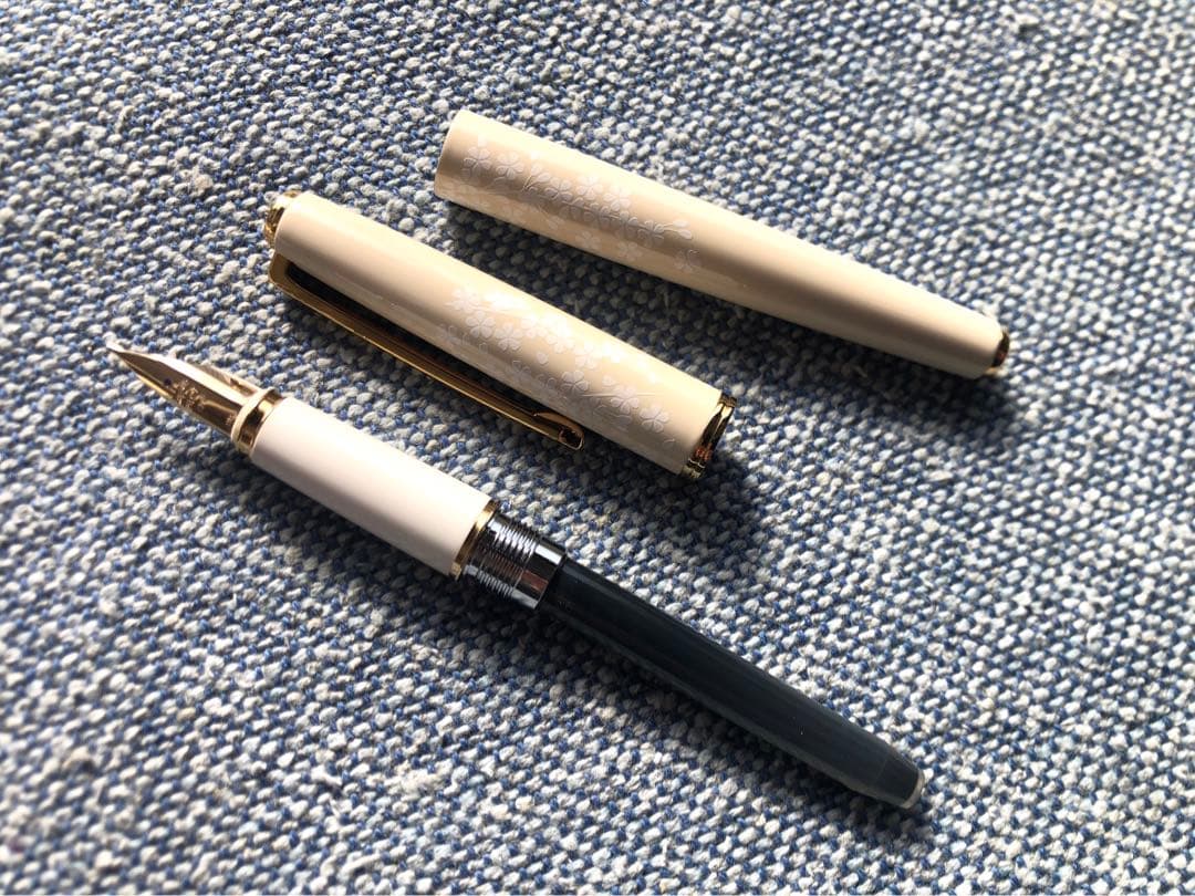 PILOT パイロット 万年筆 レディホワイト 桜 サクラ　中字 M