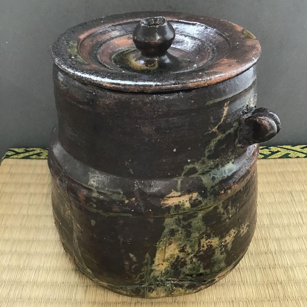 茶道具　水指　いらほ　水指　宗歩作　替蓋付　共箱　S28MS