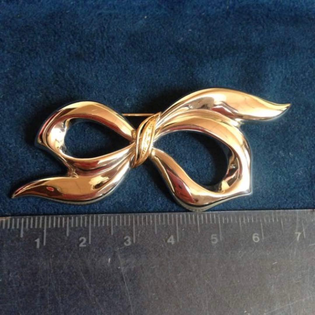 さあはなさく プラチナ リボンブローチ