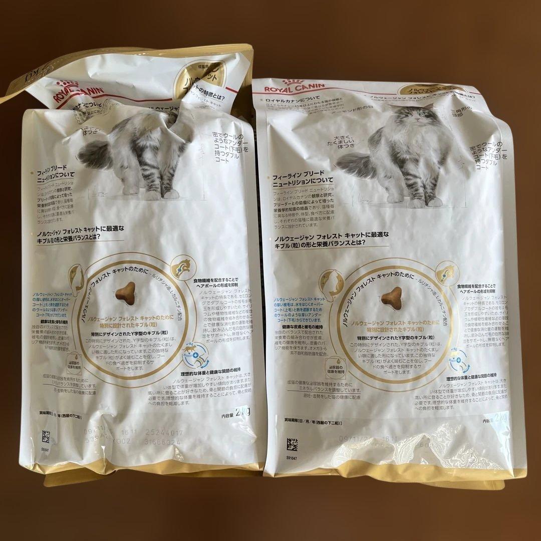 ロイヤルカナン　ノルウェージャンフォレストキャット　2Kg×2袋