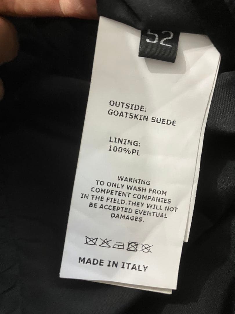 週末セールEMMETT ゴートスエード シングルライダースジャケット