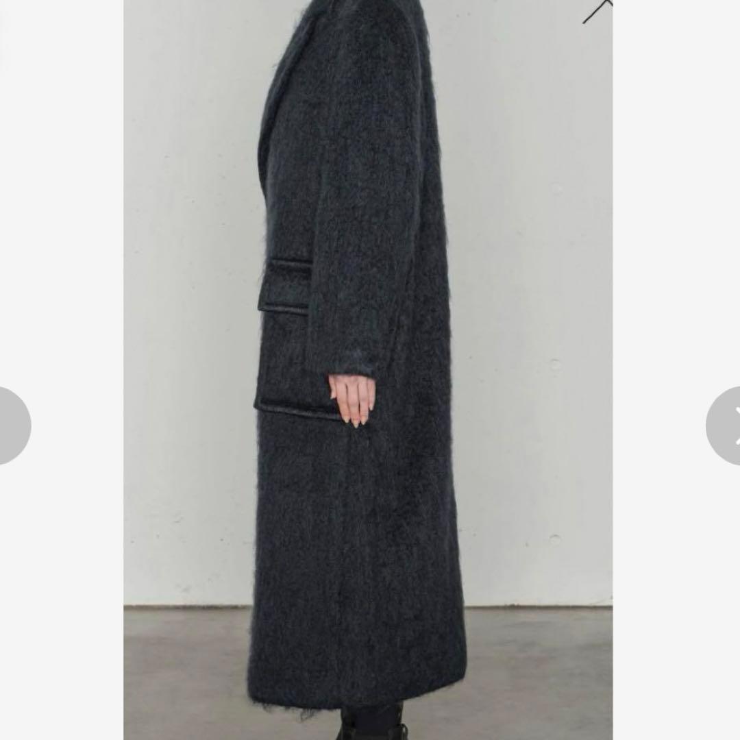 HYKE モヘアダブルコート