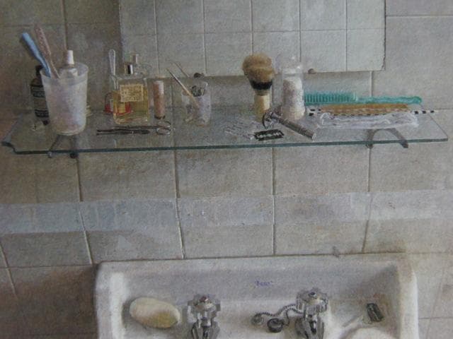 アントニオ・ロペス・ガルシア、洗面台と鏡、希少な額装用画集より