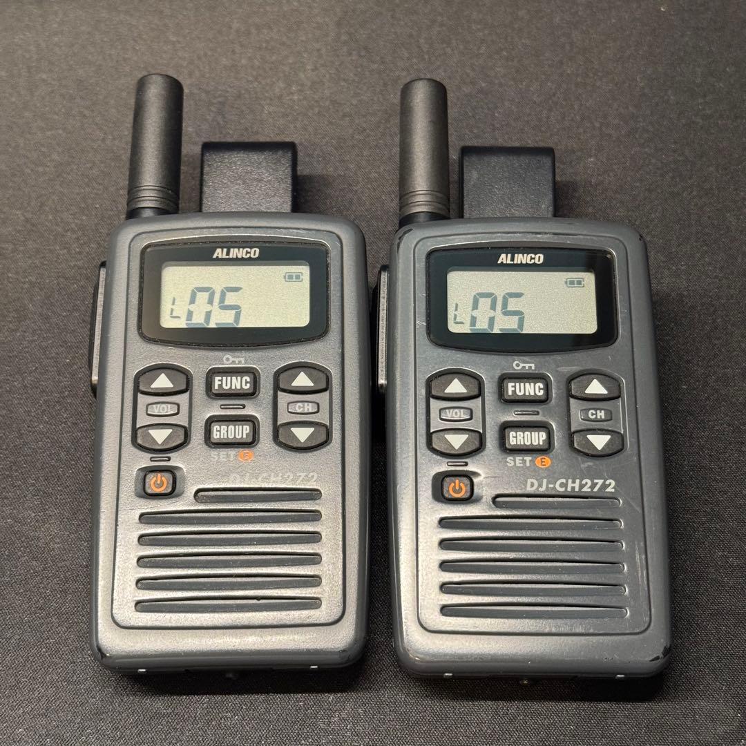 【美品】ALINCO DJ-CH272 特定小電力トランシーバーセット 335