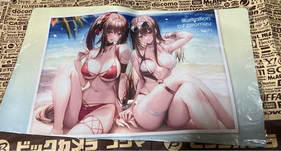 ピロ水　アマカノ2 はにかみ彼女　黒姫結灯　水澄華実　 プレイマット