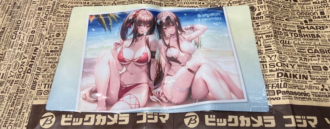 ピロ水　アマカノ2 はにかみ彼女　黒姫結灯　水澄華実　 プレイマット