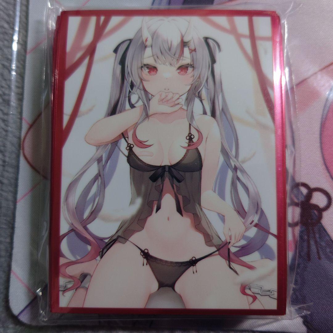 α1 ホロライブ リボン&ネグリジェ 百鬼あやめ スリーブ&プレイマット