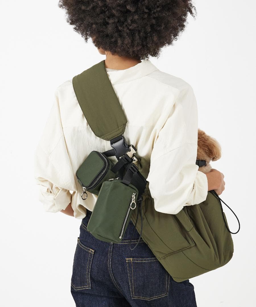 MATIE スリングバッグ ペットキャリー カーキ