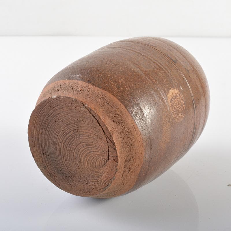 茶道具　瀬戸焼　古瀬戸　肩衝茶入　仕覆付　時代箱　M　R6265