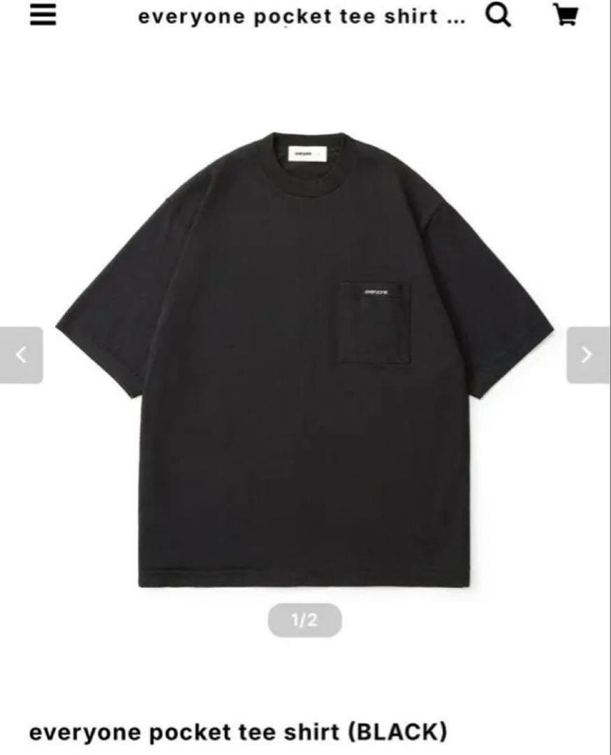 【新品未使用】everyone pocket tee shirt