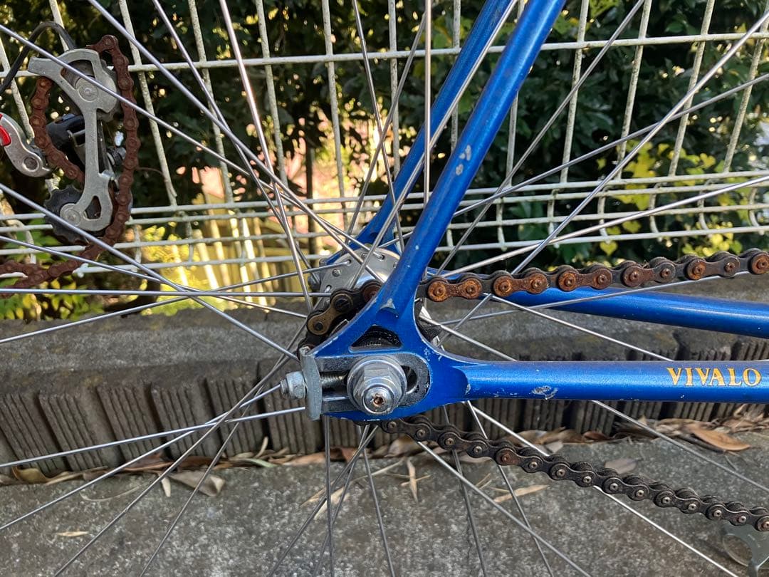 【値下げ可】vivalo NJS ピスト バイク クロモリ 青 NITTO 競輪