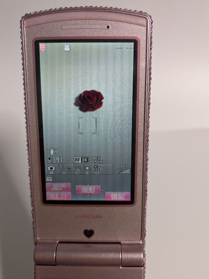 【リボン】デコ電/平成レトロ/ガラケー/ギャル/GAL/キティ/凸電