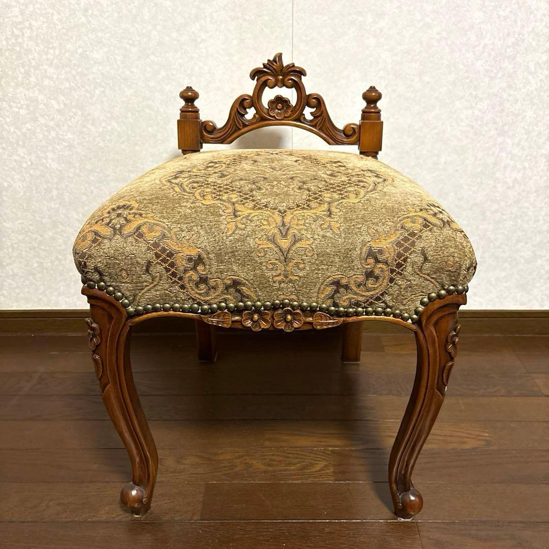 【美品】希少 アンティーク 猫脚 スツール