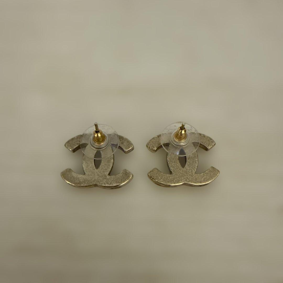 CHANEL CCロゴピアス　ピンクオーロラ