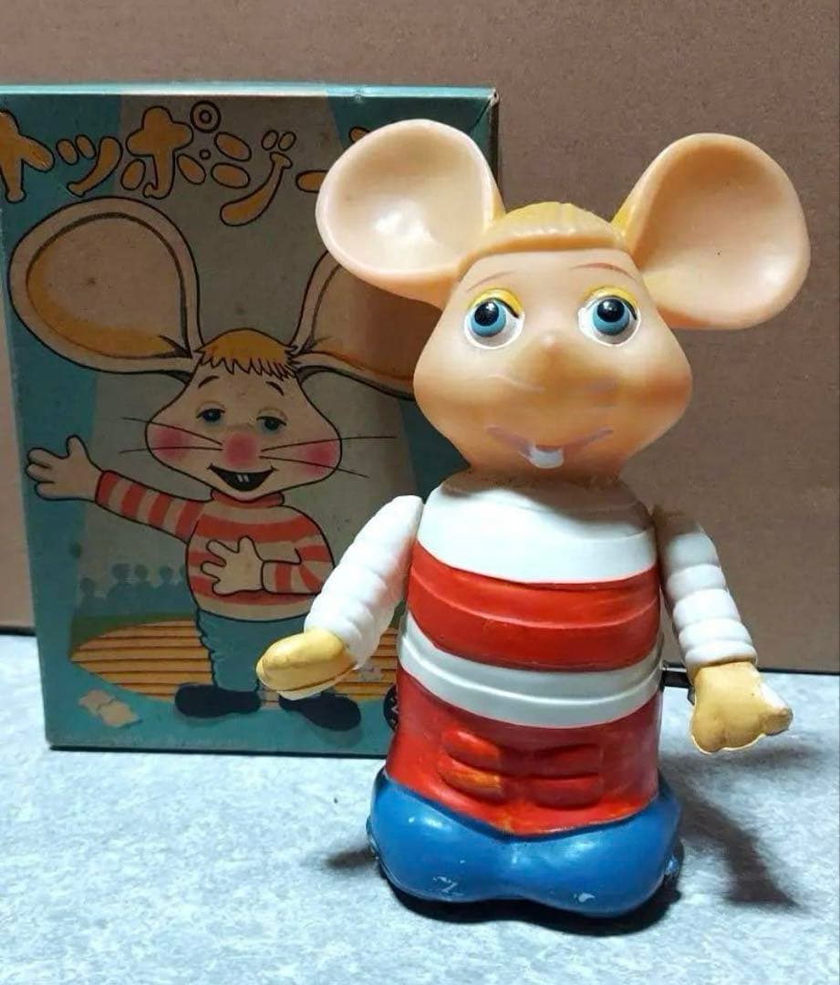 昭和レトロ 当時物トッポジージョ ゼンマイ 箱付き