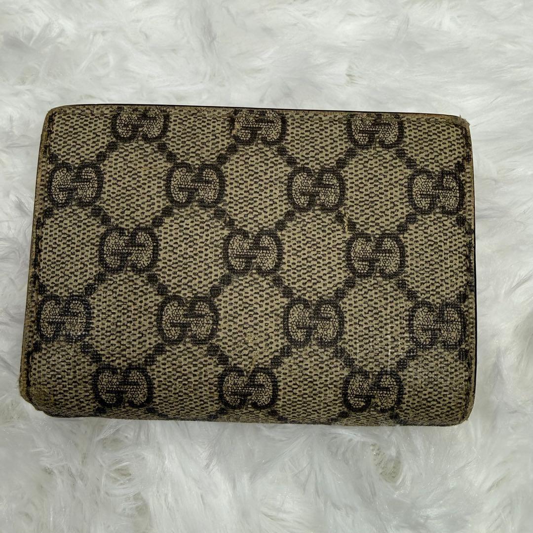 GUCCI チェリー GGスプリーム 二つ折り財布 レッド コンパクトウォレット