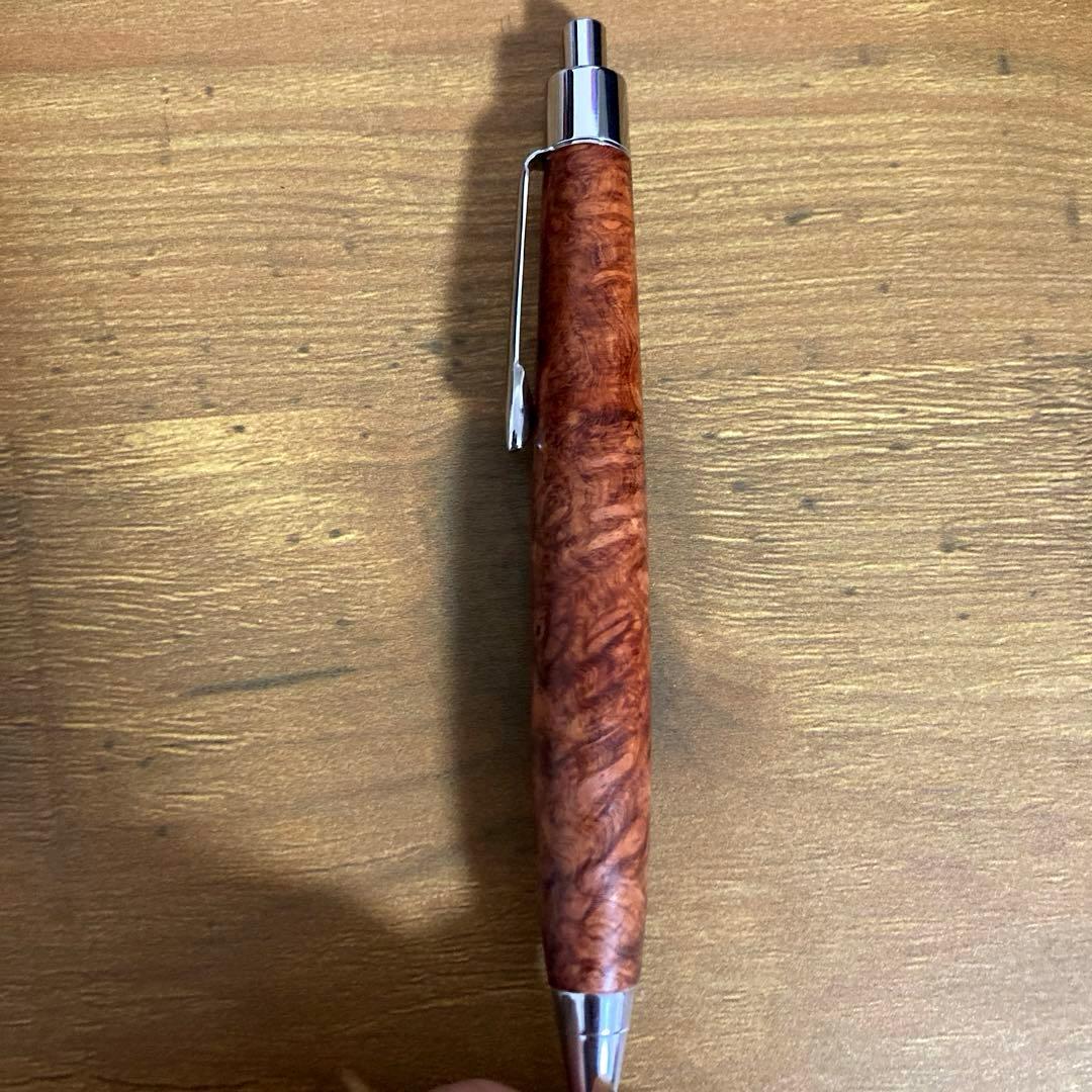 クラフトエー　クラフトA　本花梨瘤極上　mp202　製図用シャーペン　杢軸　木軸
