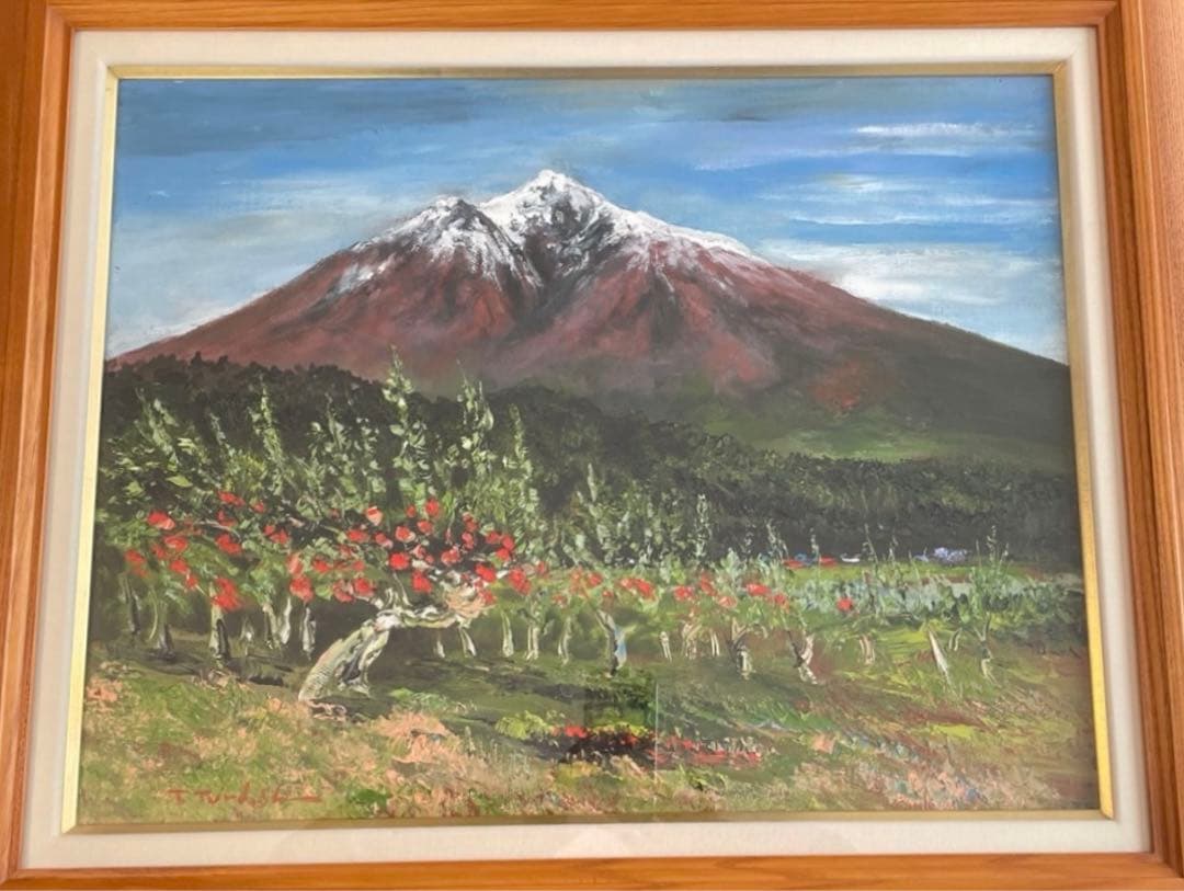 絵画　油彩画　高橋哲夫　青森県弘前市　岩木山