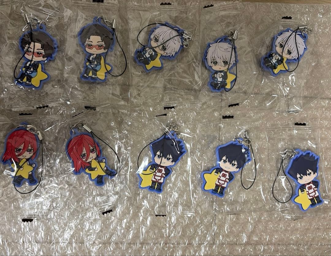 ブルーロック お星さまといっしょ　半立体ラバーストラップ各種　バラ売り可