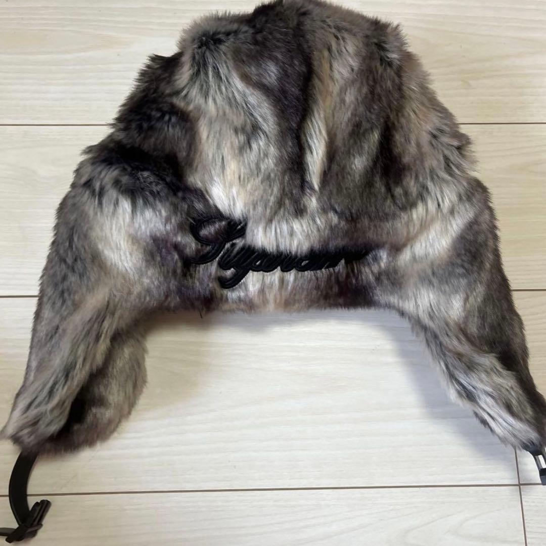 Supreme フライトキャップ グレー系 耳あて付き　タイムセール