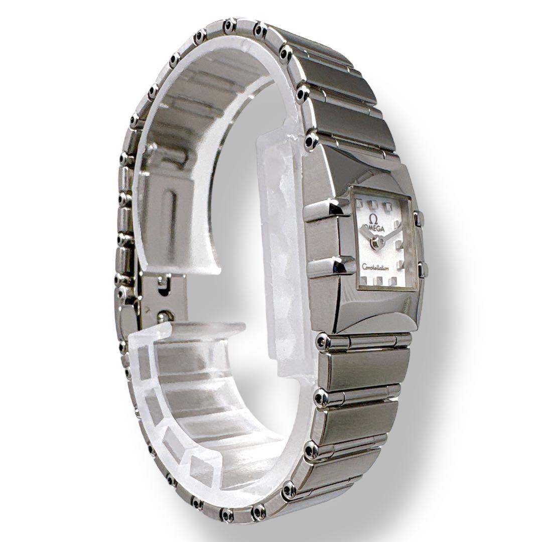 オメガ コンステレーション カレ ミニ クアドラ シェル レディース 時計 美品