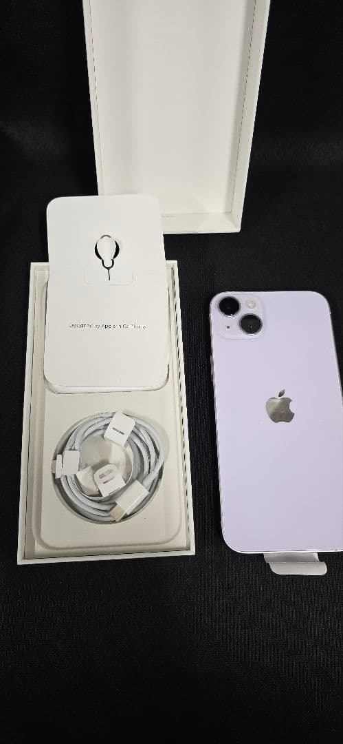 【箱有美品】 iPhone14Plus 128GB 薄紫 SIMフリー