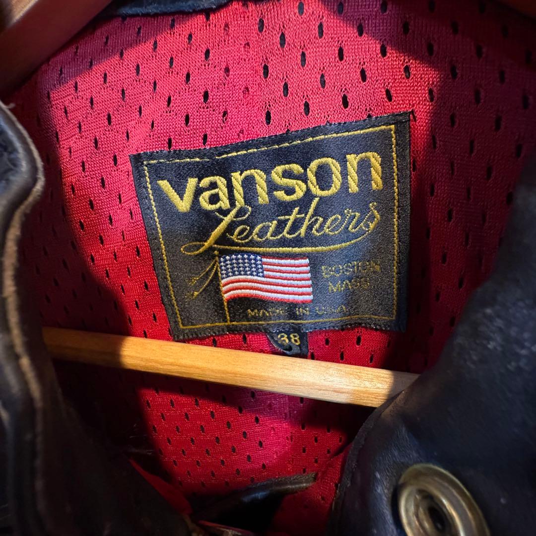 【専用商品】VANSON バンソン ライダース ジャケット 38（送料込み）