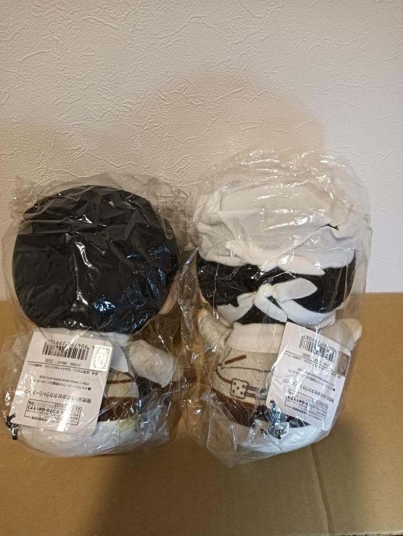 【新品】進撃の巨人 ちみキャラぬいぐるみ お掃除 リヴァイ＆エレン 2体セット