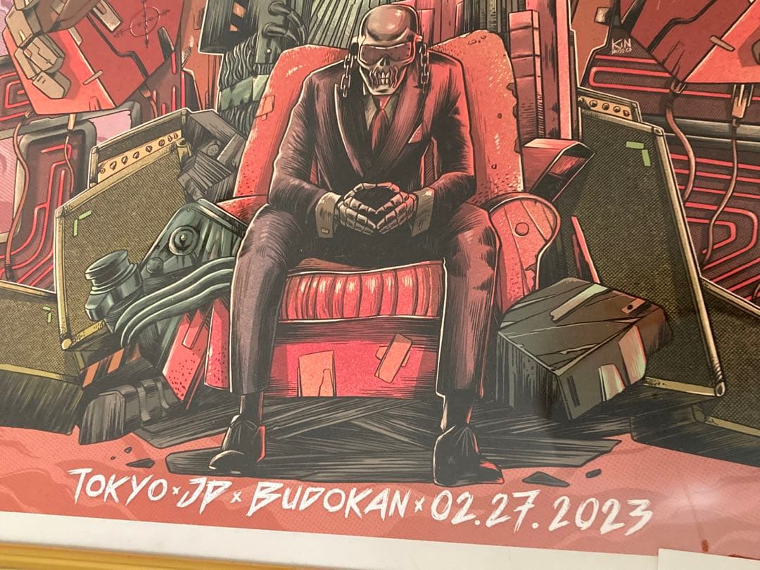 レア　200枚限定　メガデス リトグラフ　武道館　megadeth メタリカ