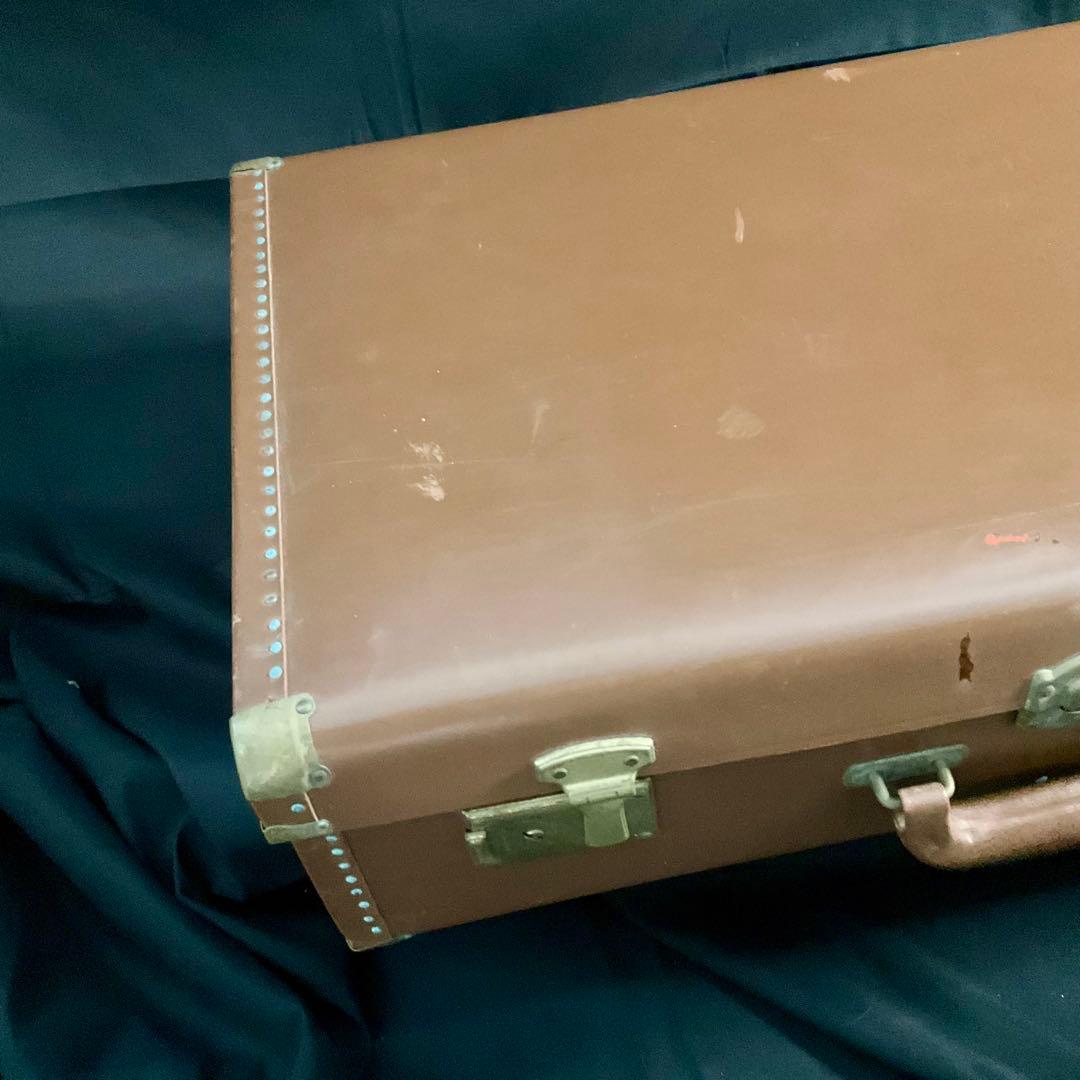 アンティーク 革製 トランク カバン 東京 古道具 ブラウン