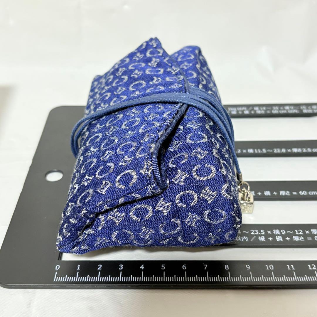 CELINE セリーヌ　Cマカダム総柄巾着ポーチ＋ハンドタオル　ギフト