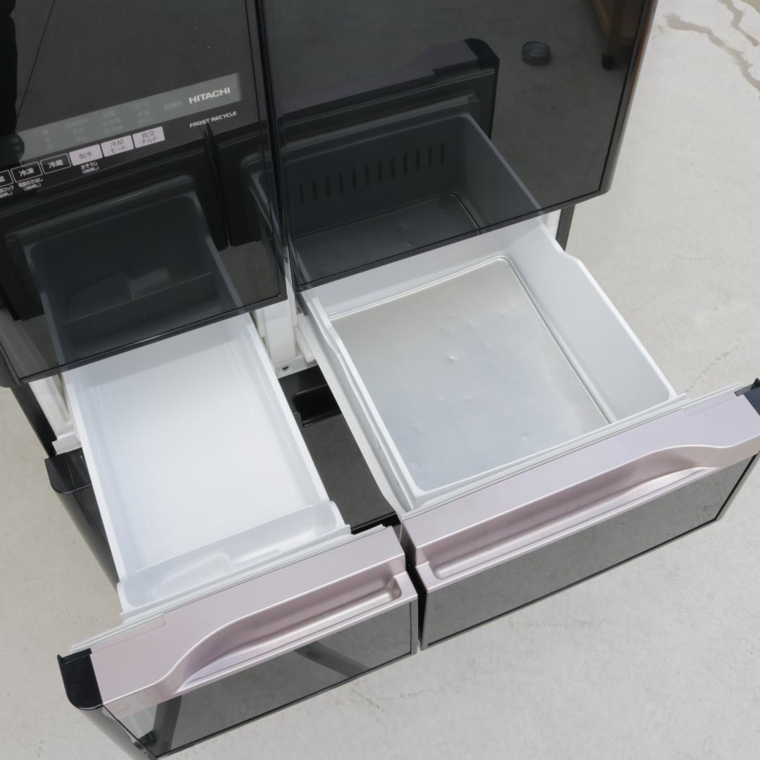 日立 565L 6ドア 冷蔵庫 観音開き 真空チルド R-B5700