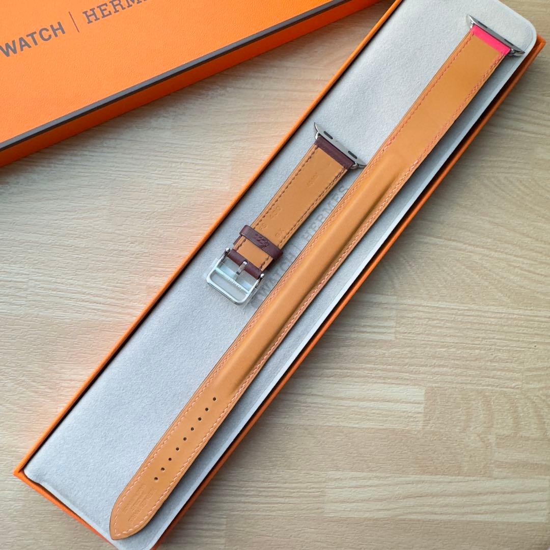 1994 Apple Watch エルメス　ローズピンク/ボルド　二重バンド