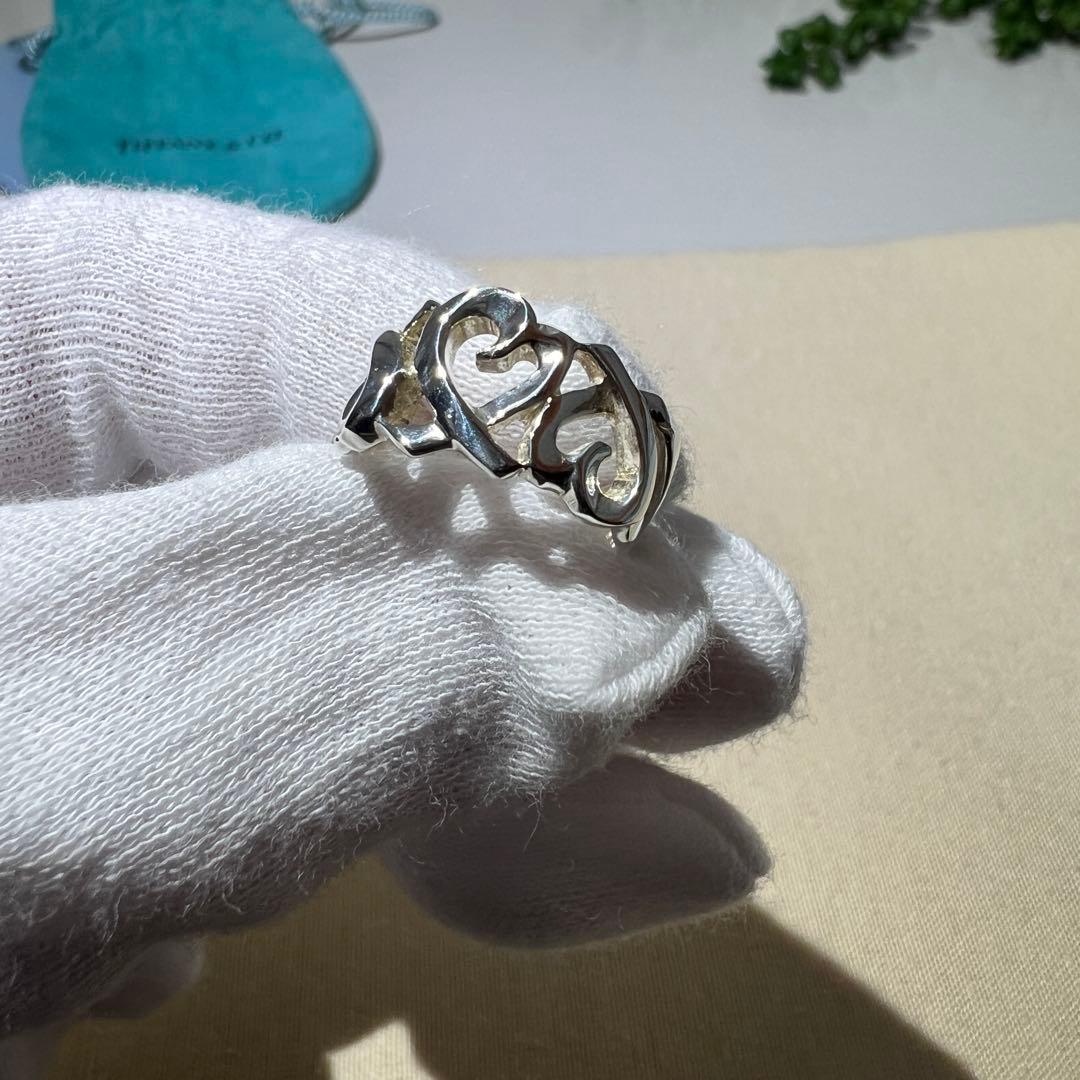 【美品】ティファニー✨リング✨トリプル ラビングハート ✨パロマピカソ✨ピンキー