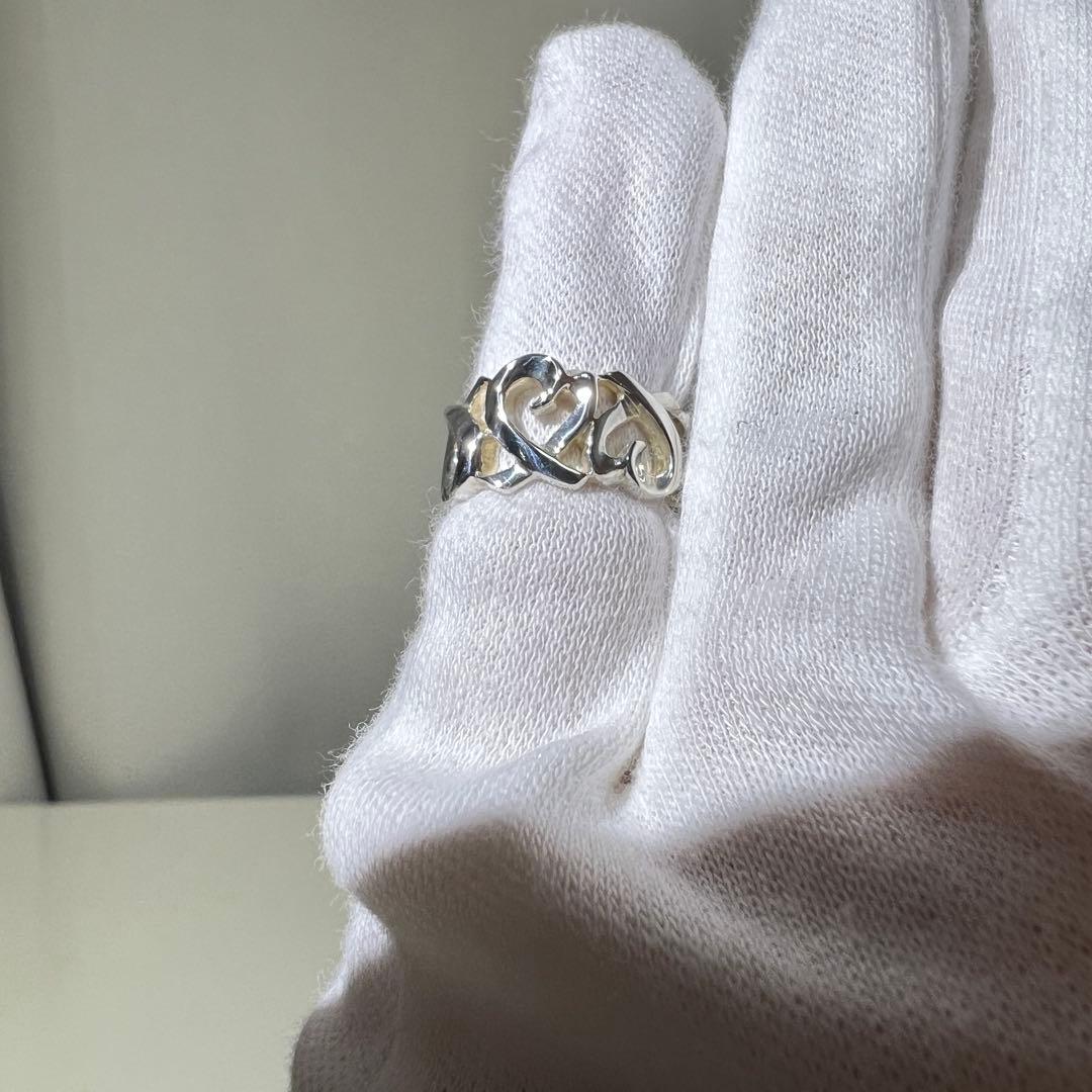 【美品】ティファニー✨リング✨トリプル ラビングハート ✨パロマピカソ✨ピンキー
