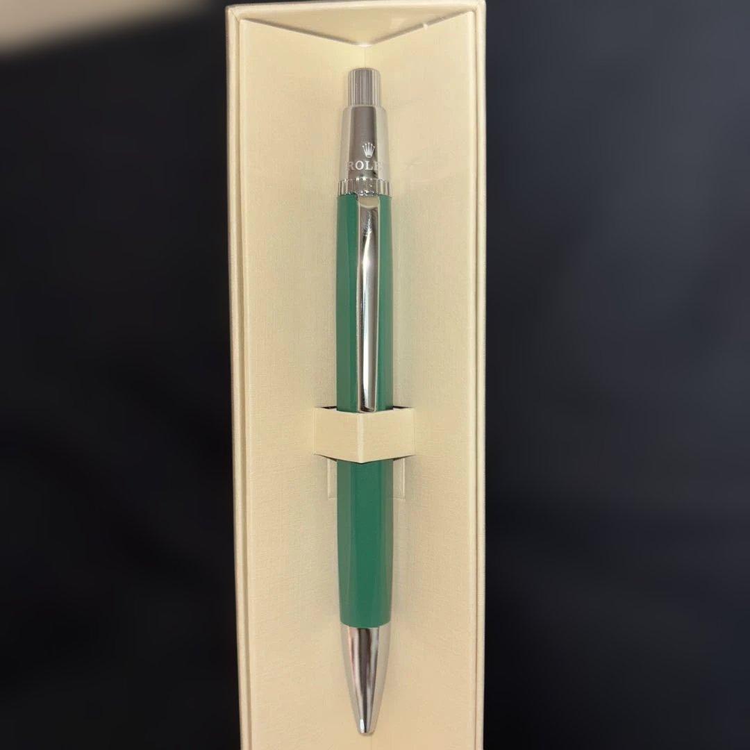 ROLEX ボールペン グリーン　メタル