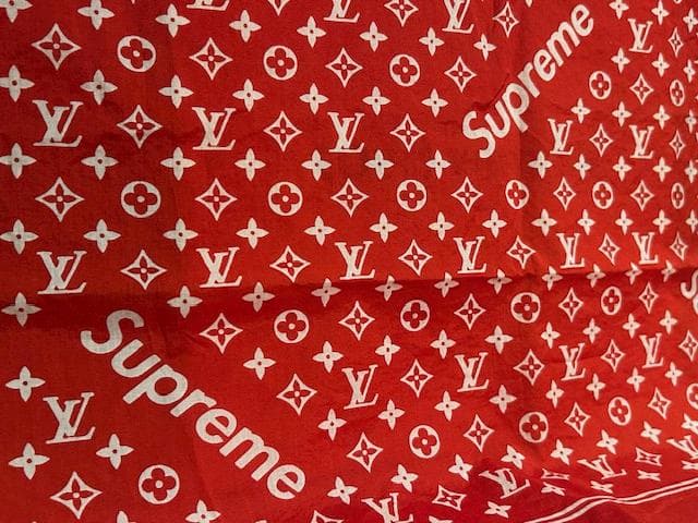 ♪送料無料★Louis Vuitton x Supreme★バンダナ★正規品♪