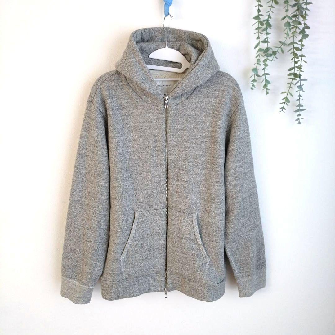 STILL BY HAND 超度詰めスウェットパーカー CS00213 グレー