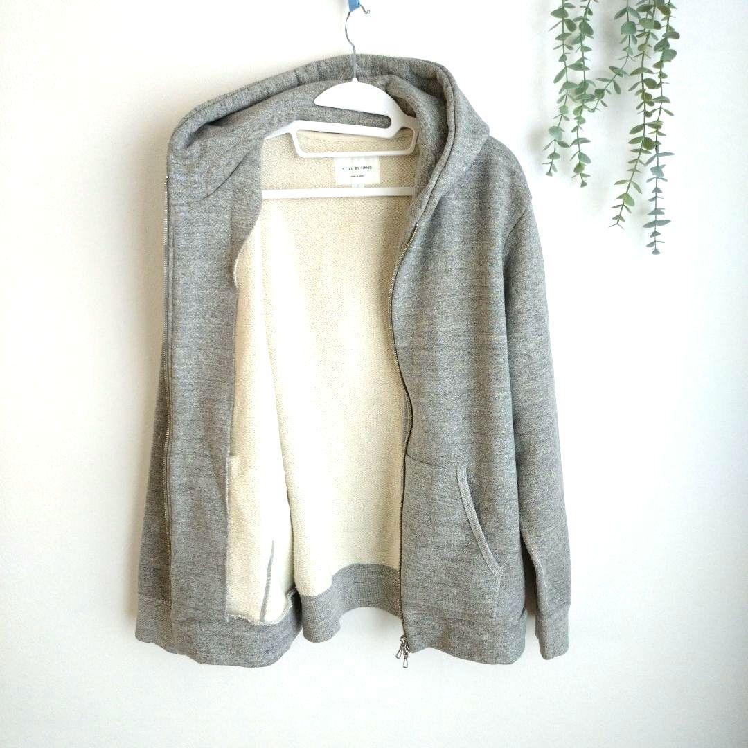 STILL BY HAND 超度詰めスウェットパーカー CS00213 グレー