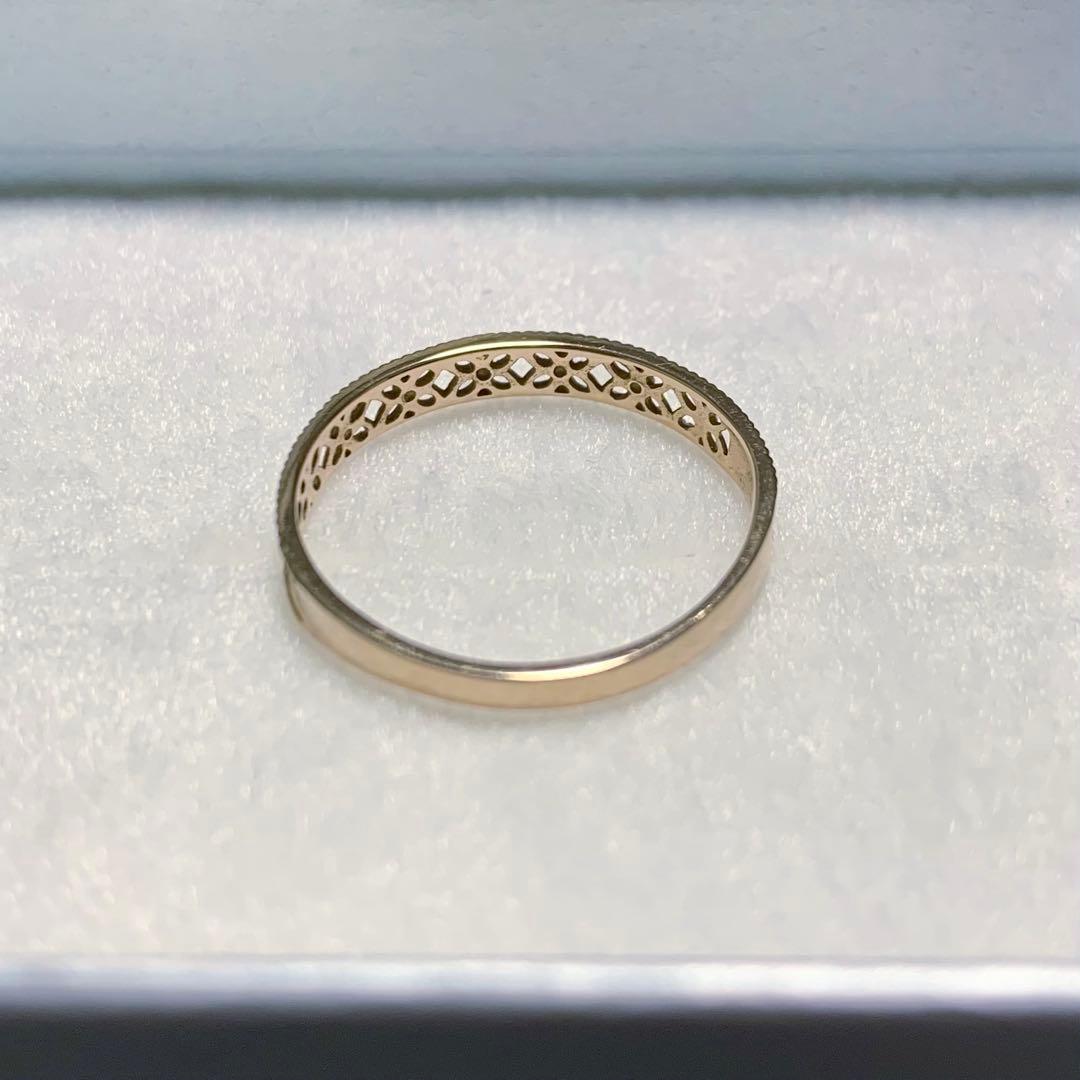 【専用】K18PGデザインリング/11号/コンアフェット/con affetto