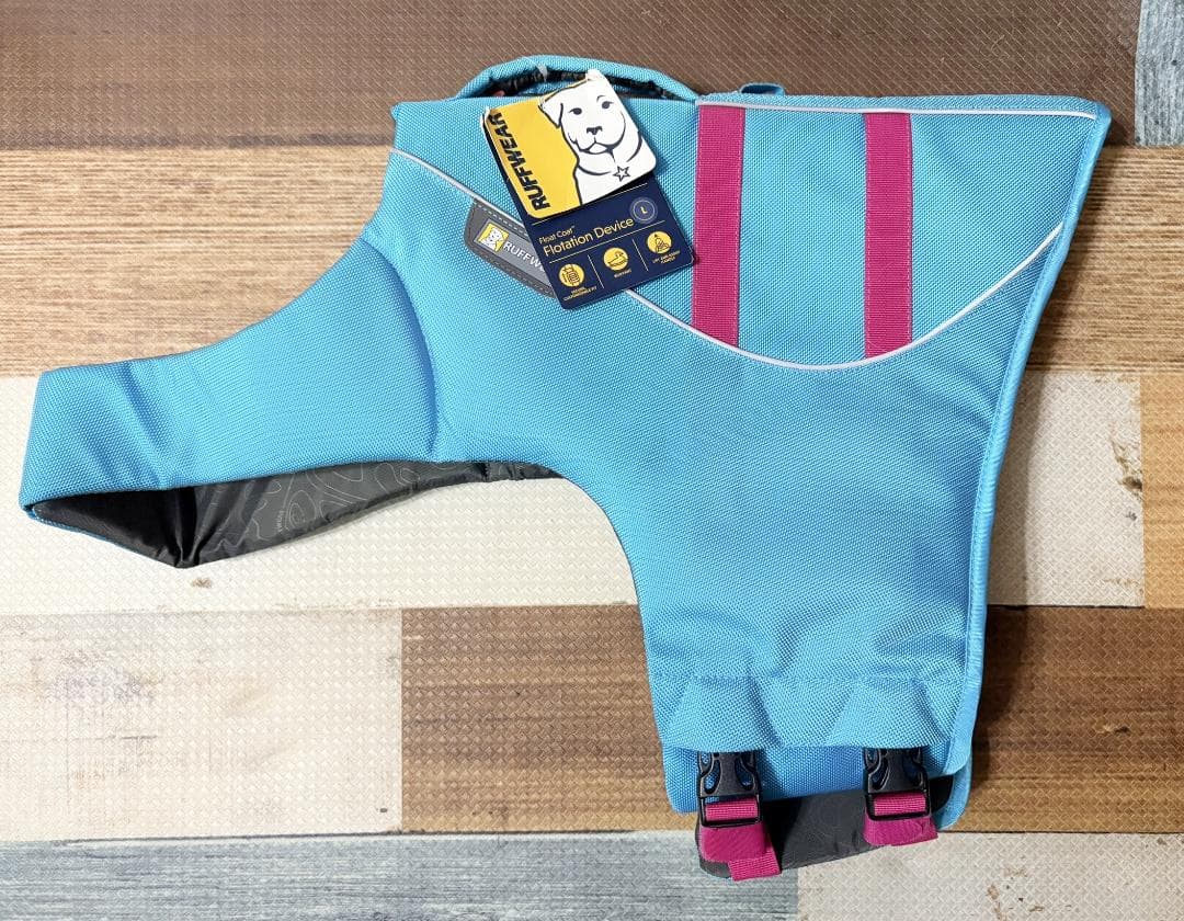 新品　RUFFWEAR ライフジャケット L　ブルー　ラフウエア　ライフベスト