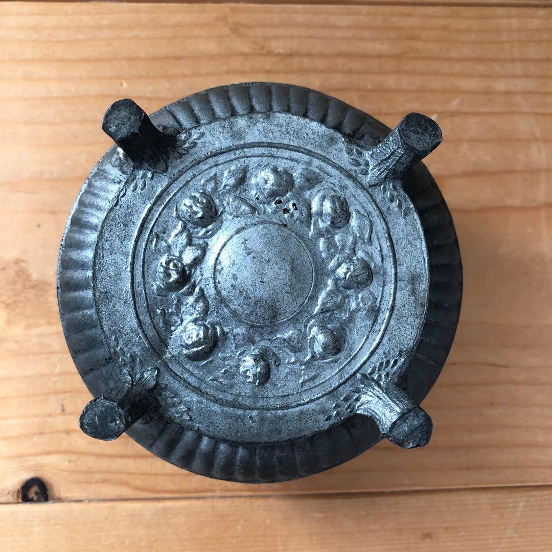 薔薇柄の古い宝石箱　ジュエリーボックス　アンティーク　フランス　no.191