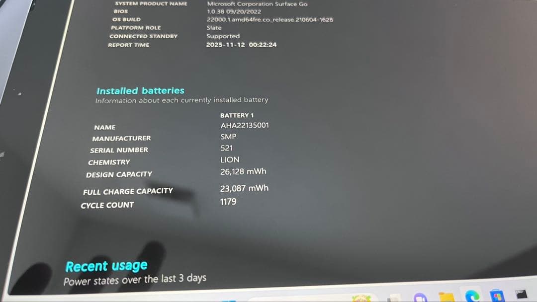 YOUSurface Go 初代　Pentium/8G/128G