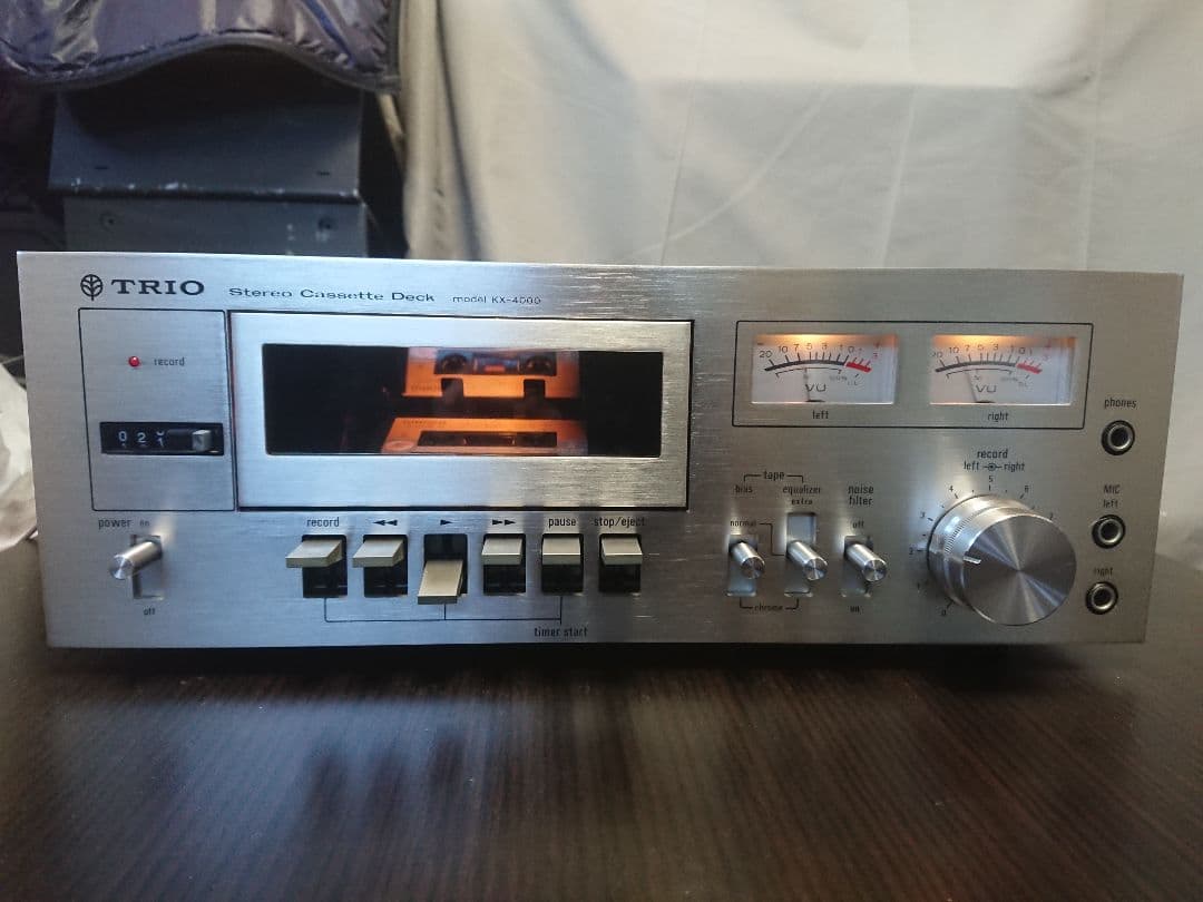美品メンテナンス整備済TRIO製ビンテージステレオカセットデッキKX-4000